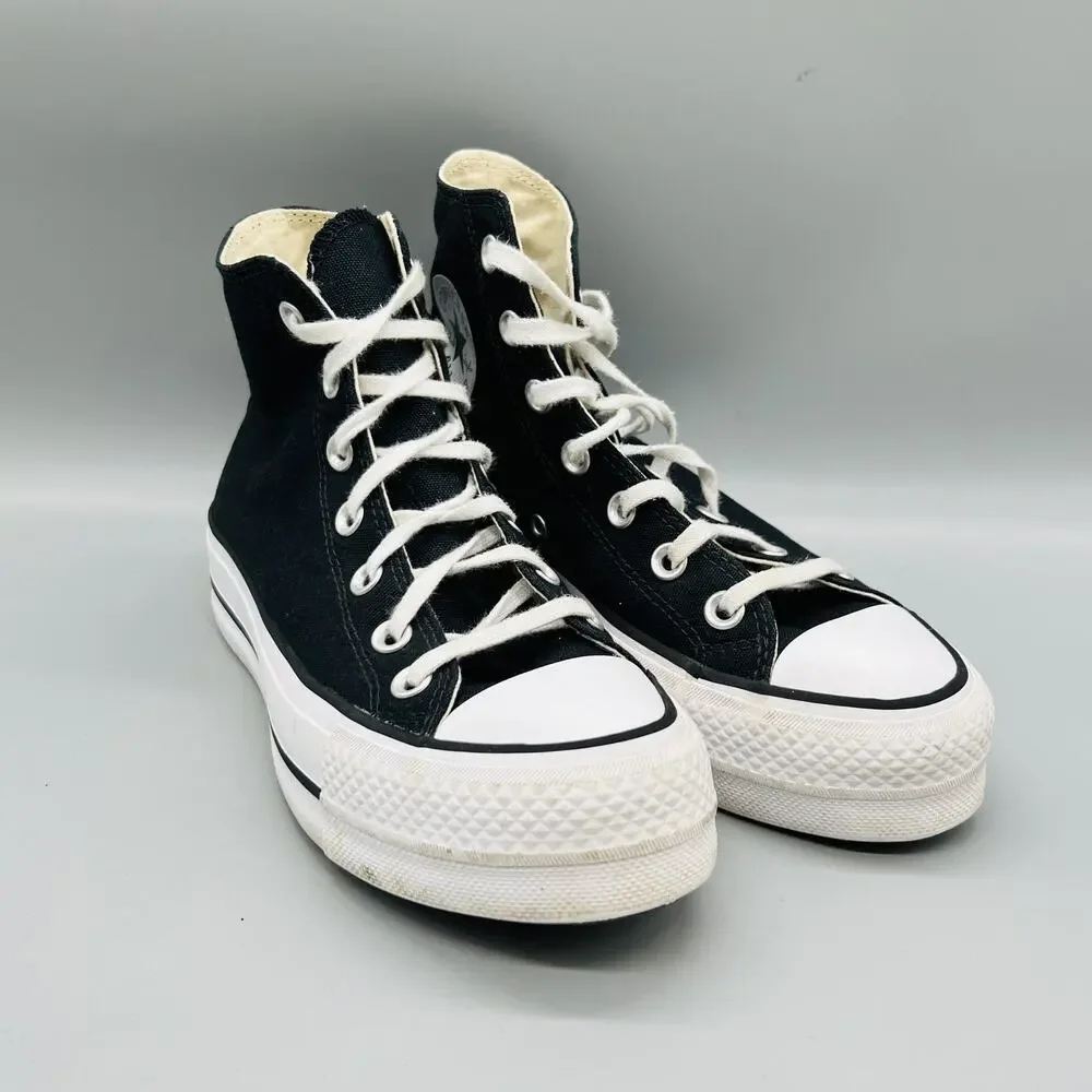 Converse Shoes Womens 6.5 Black Canvas Chuck Taylor All Star 2 High Top Sneakers